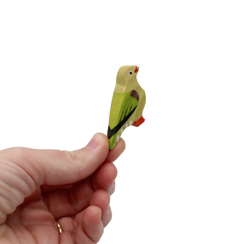 African Green Pigeon Wooden Bird In Hand by Good Shepherd Toys