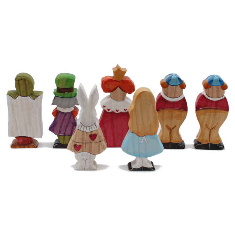 Alice in Wonderland Figurines Set / 7 Figures - Image 3