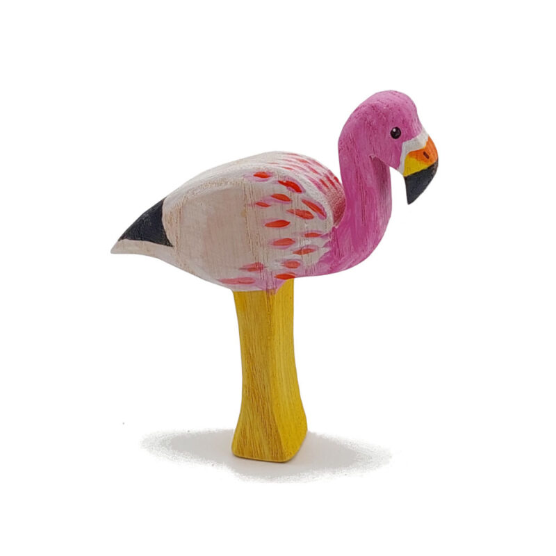 Andean Flamingo Wooden Figure