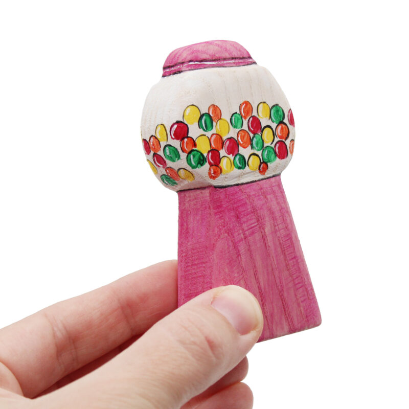 Bubblegum Machine Wooden Figure in Hand - by Good Shepherd Toys