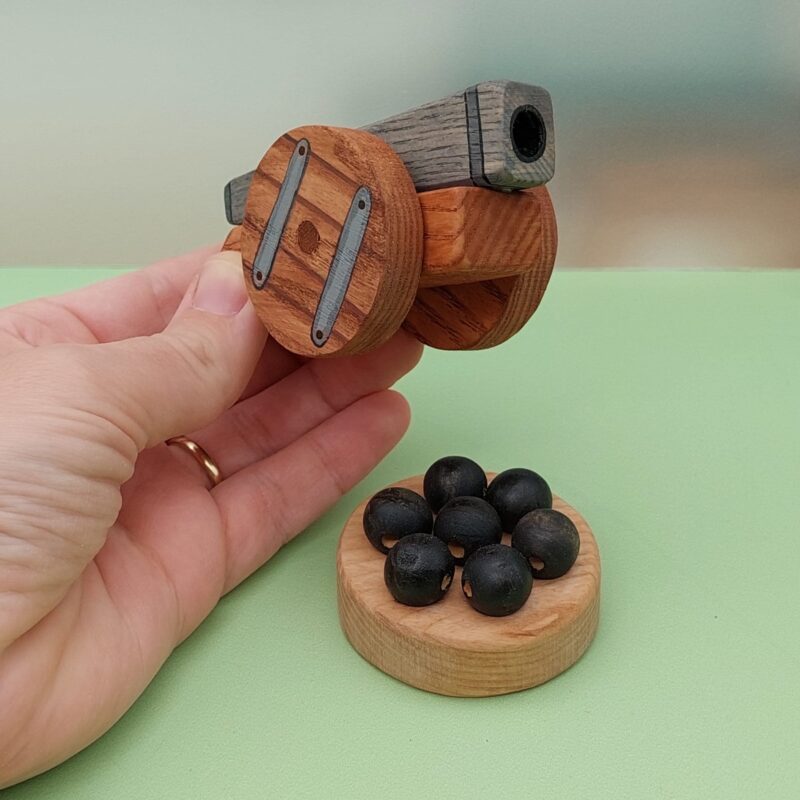 Cannon with Cannon Balls in Hand - by Good Shepherd Toys