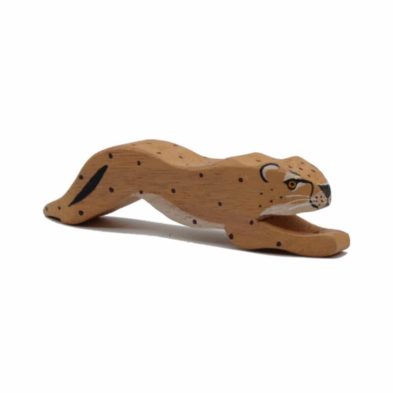 Cheetah Wooden Figure