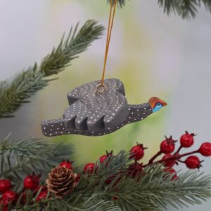 Christmas Tree Hanging Bird Guinea Fowl - by Good Shepherd Toys