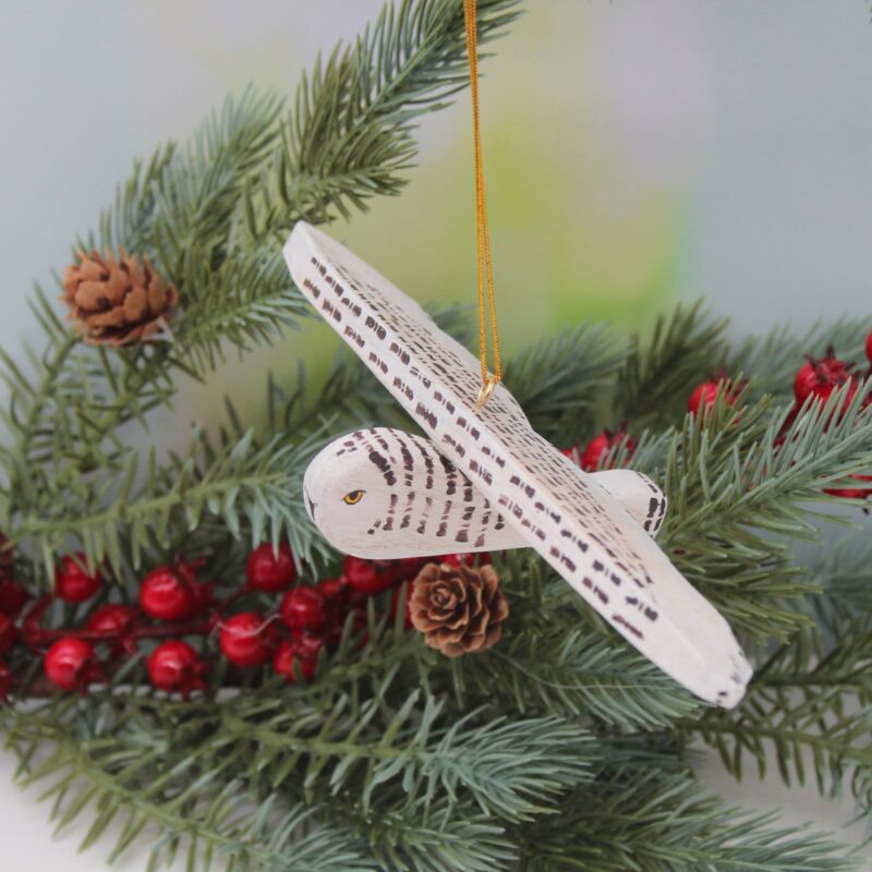 Christmas Tree Hanging Bird Snowy Owl - by Good Shepherd Toys