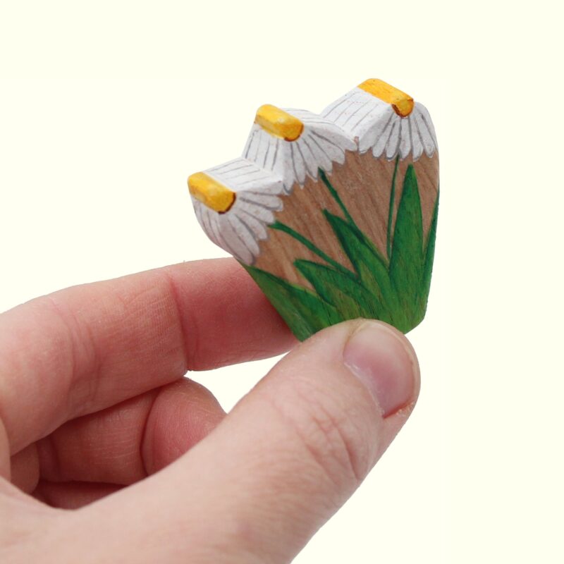 Daisy Bush Wooden Flower in Hand - by Good Shepherd Toys