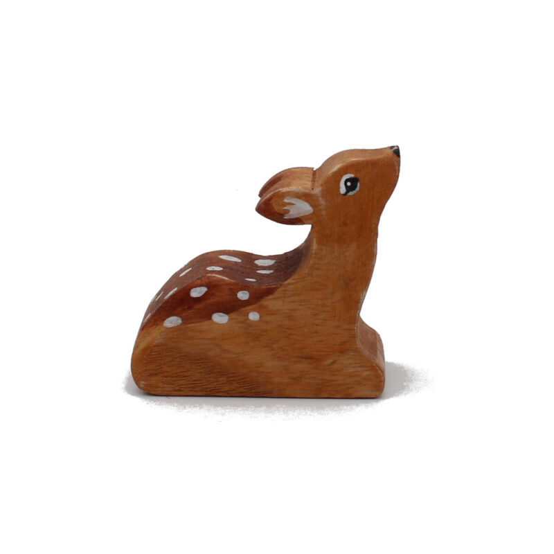 Deer Fawn Wooden Figure