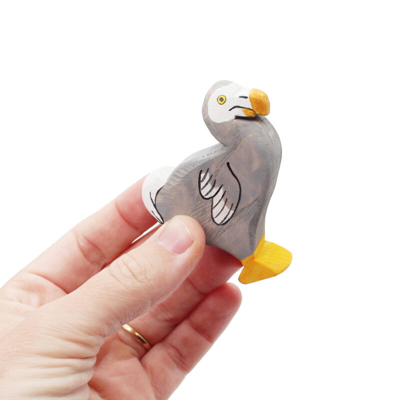 Dodo Bird Wooden Figure in Hand - by Good Shepherd Toys