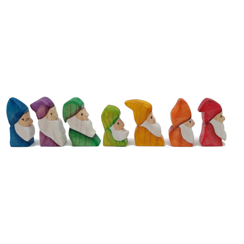 Seven Shaped Wooden Dwarves - by Good Shepherd Toys