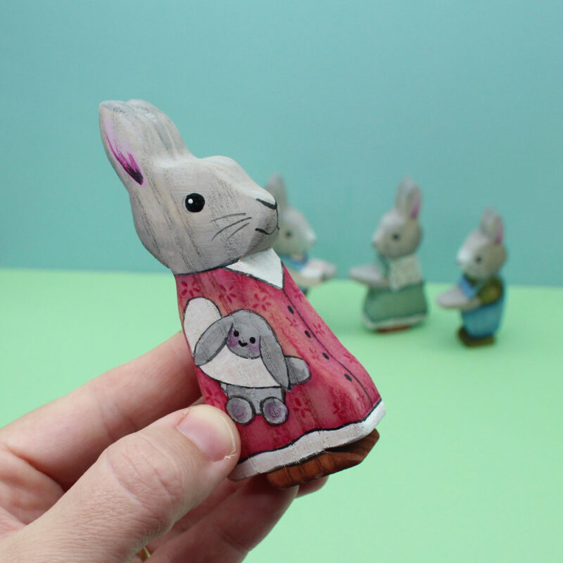 Easter Bunny Family in Hand - by Good Shepherd Toys