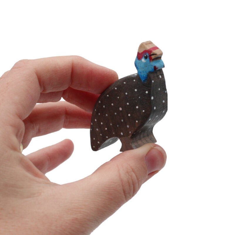 Guineafowl Wooden Bird In Hand by Good Shepherd Toys