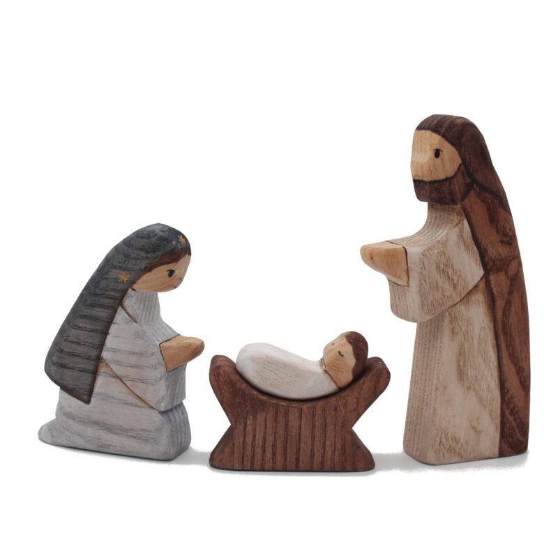 Holy Family Colour Wooden Figures - by Good Shepherd Toys