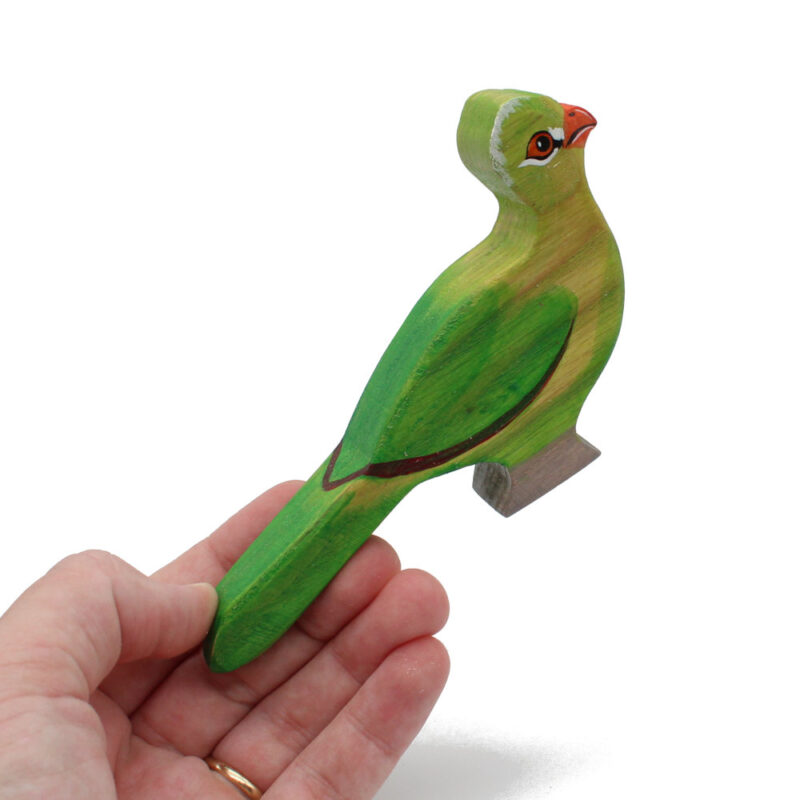 Knysna Loerie (Turaco) / Medium Size Wooden Bird - Image 2