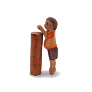 Little Boy Tiptoe with Dark skin - by Good Shepherd Toys