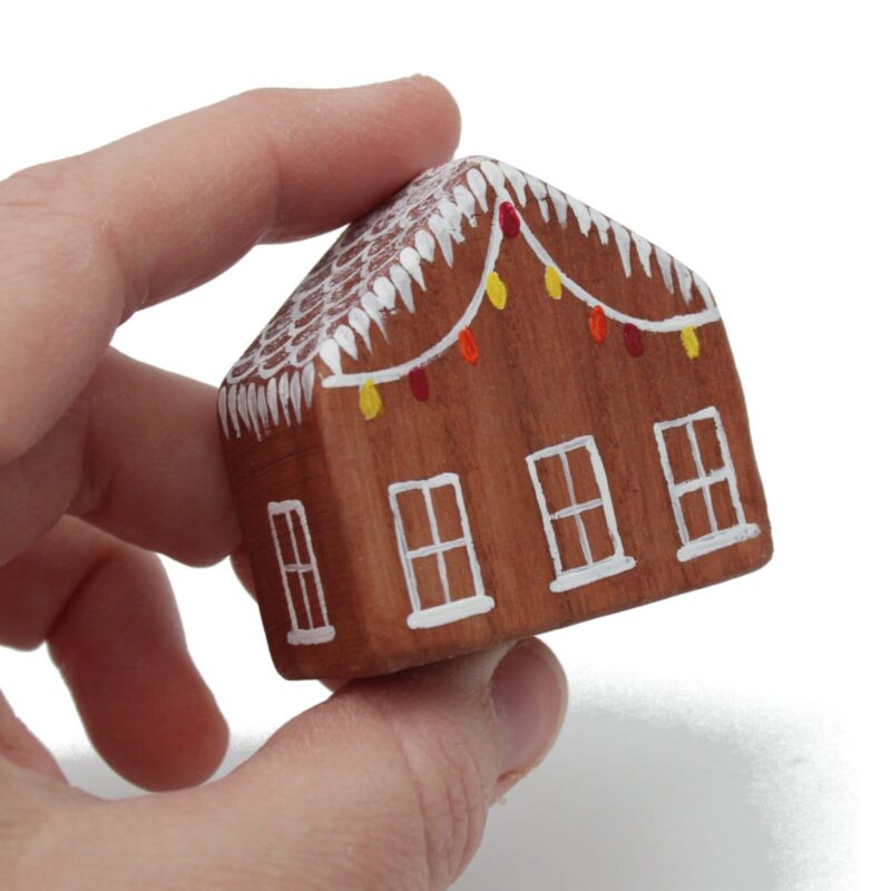 Miniature Gingerbread House in Hand - by Good Shepherd Toys