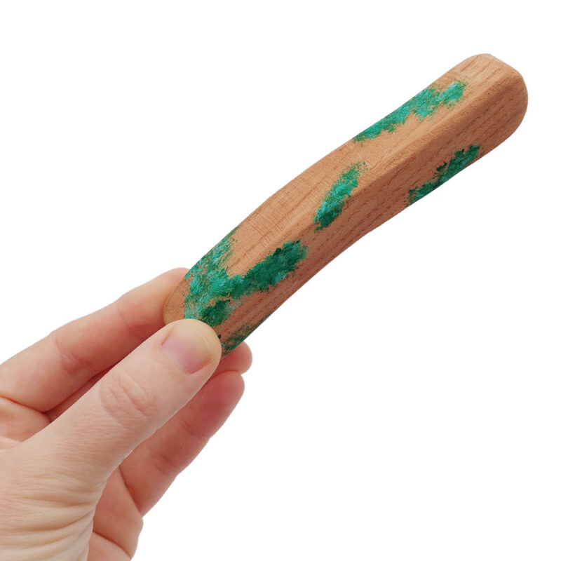 Mossy Log wooden sceney in Hand - by Good Shepherd Toys