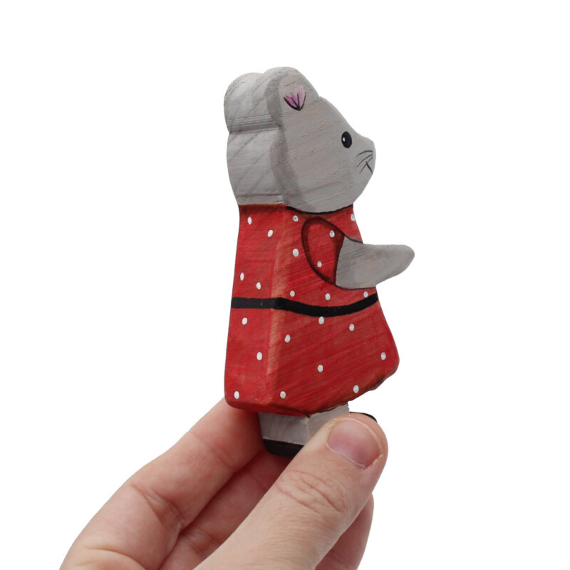 Mrs Town Mouse in Hand - by Good Shepherd Toys