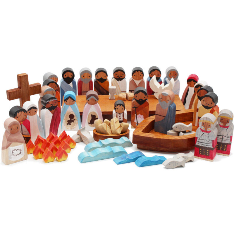 Good Shepherd Toys New Testament Set Dark Skins1