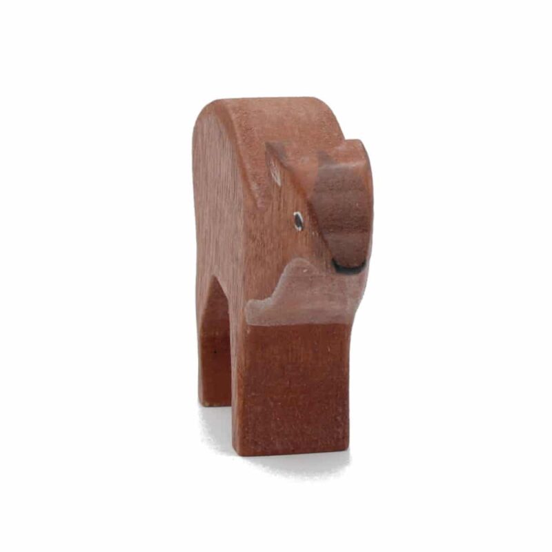 Red Duiker Wooden Figure Front View