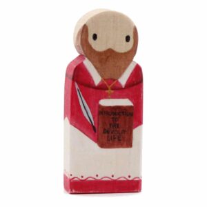 St Francis de Sales Pocket Saint figure