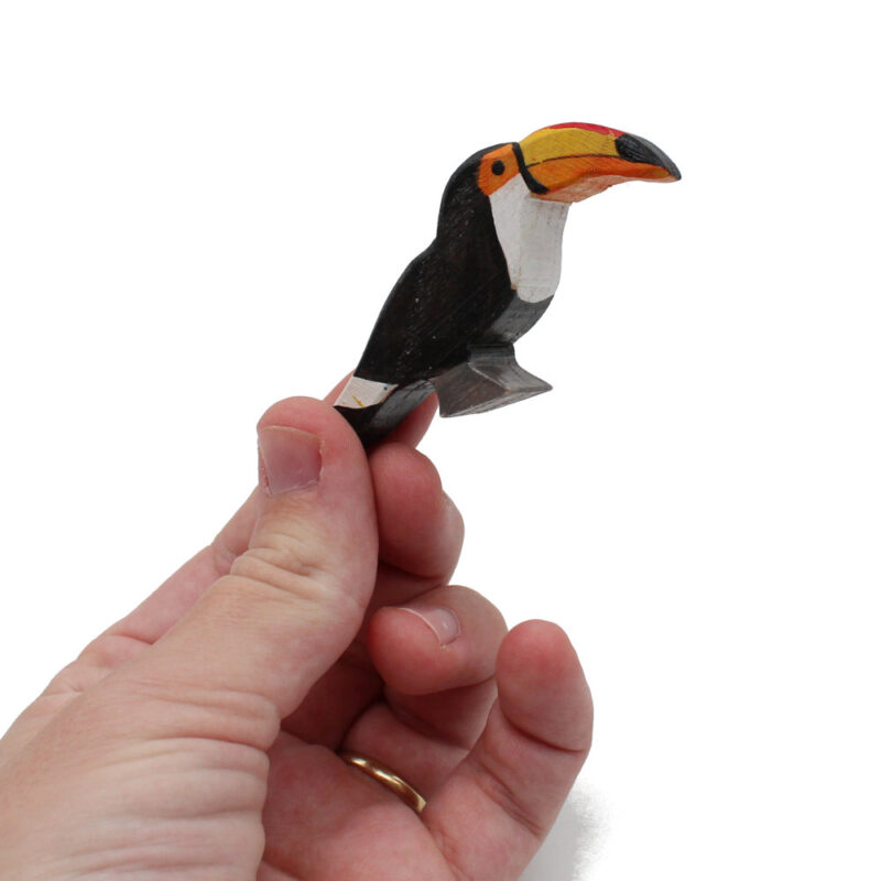 Toucan Wooden Bird in Hand