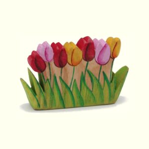 Tulip Border Wooden Plant - by Good Shepherd Toys