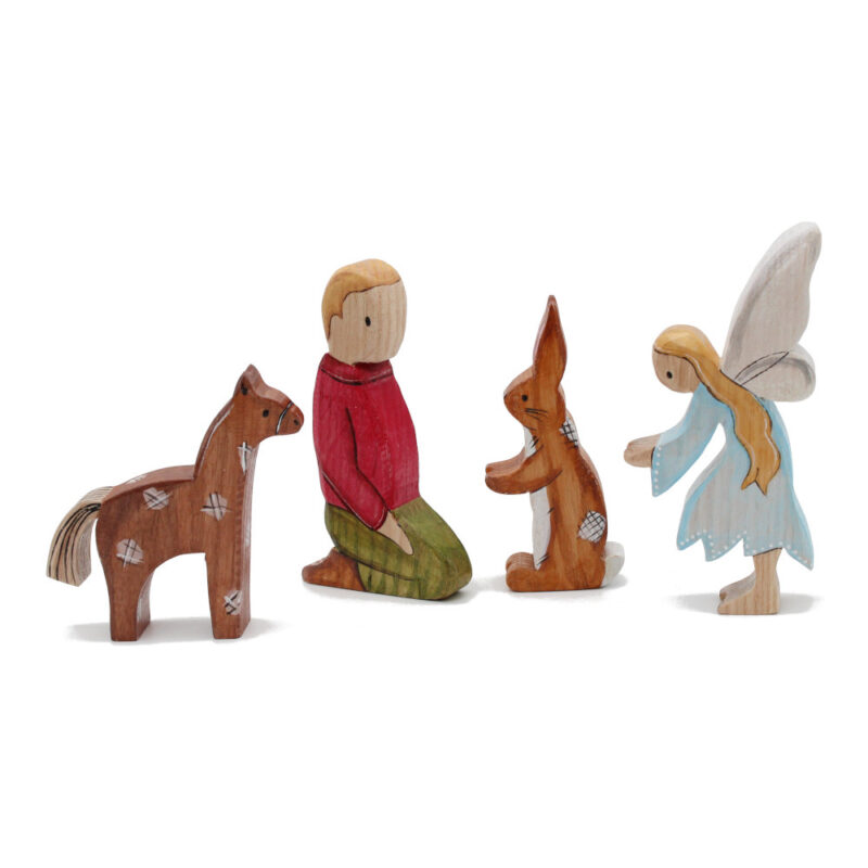 Velveteen Rabbit Set / 4 Wooden Figures