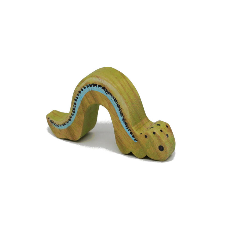 Worm Wooden Figure